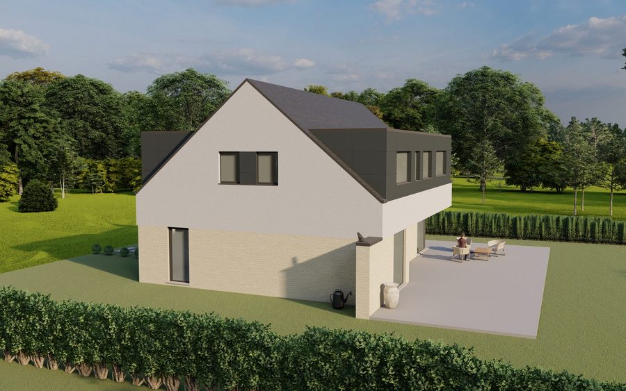 Perspective 3D — Maison à Dilbeek