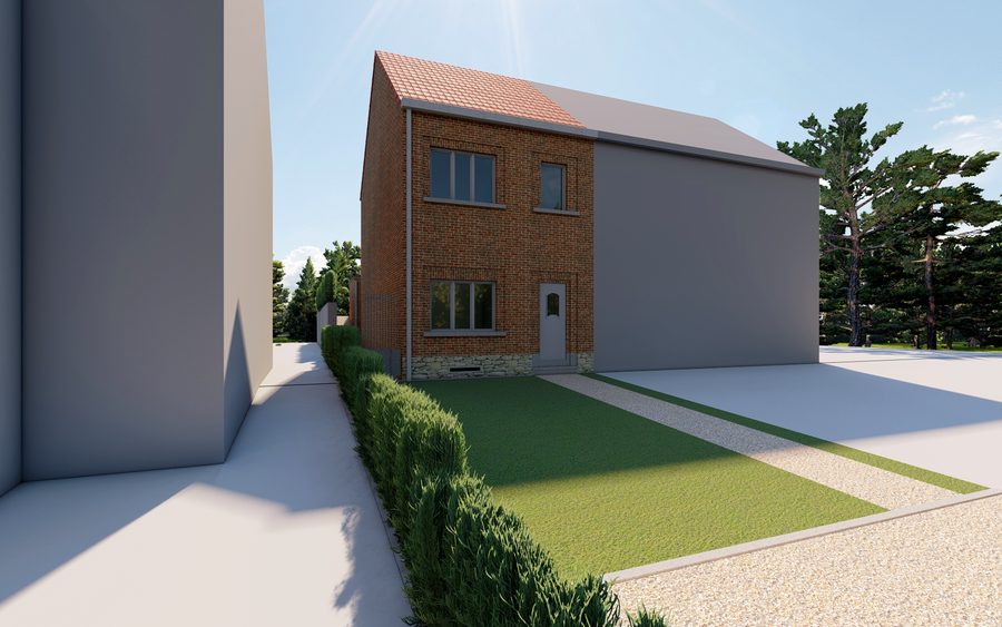 Perspective 3D — Maison à Braine-le-Château