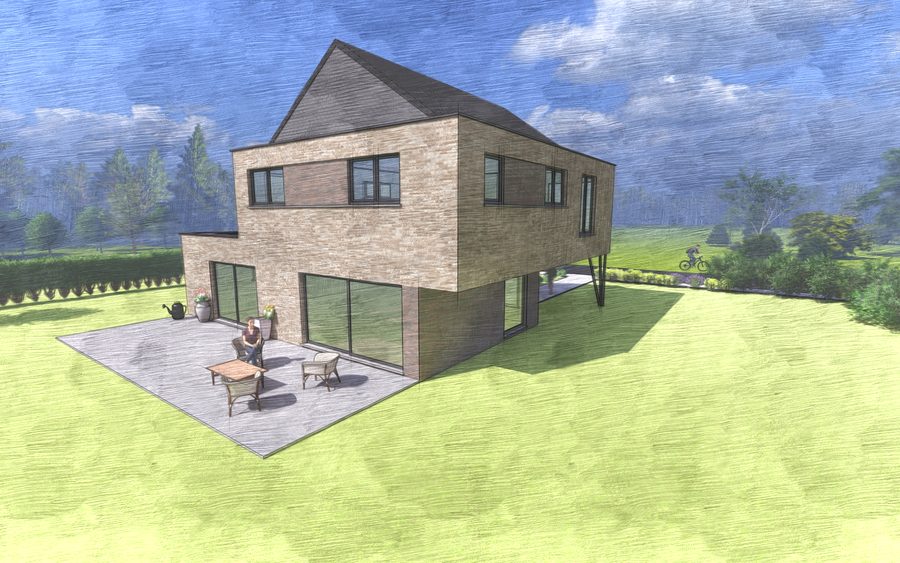 Perspective 3D — Habitation à Bossière